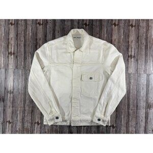 Our Legacy White Torn Twill Denim Jacket Size 46 EU S US